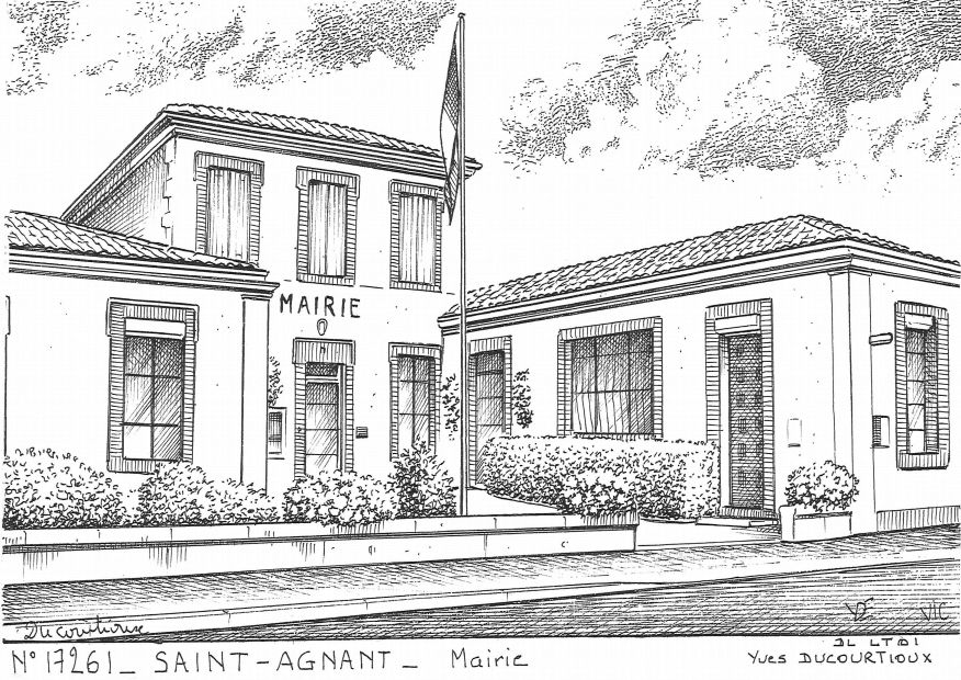 N 17261 - ST AGNANT - mairie