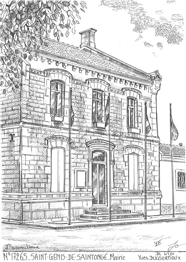 N 17265 - ST GENIS DE SAINTONGE - mairie
