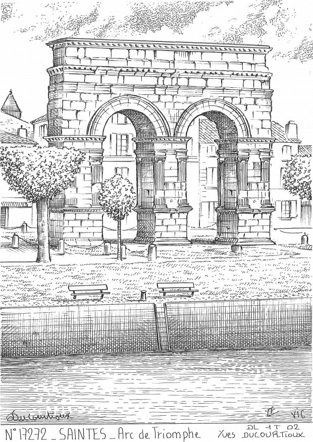 N 17272 - SAINTES - arc de triomphe