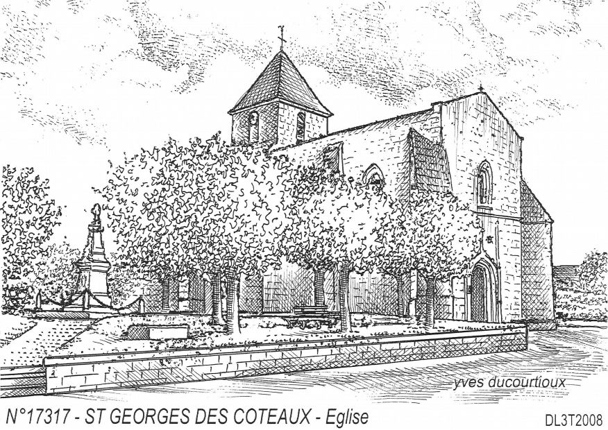 N 17317 - ST GEORGES DES COTEAUX - �glise