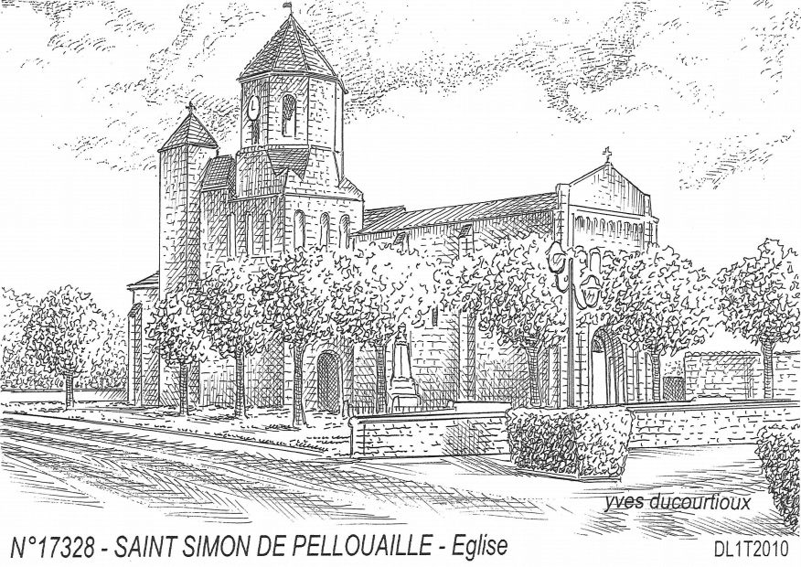 N 17328 - ST SIMON DE PELLOUAILLE - �glise