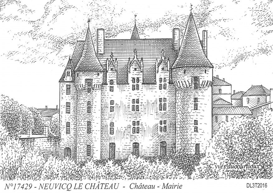 N 17429 - NEUVICQ LE CHATEAU - ch�teau mairie