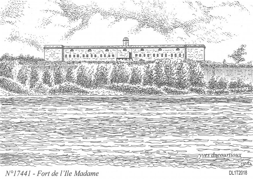 N 17441 - PORT DES BARQUES - fort de l ile madame
