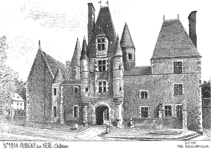 N 18014 - AUBIGNY SUR NERE - ch�teau (mairie)