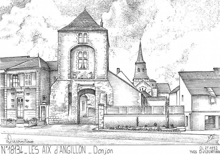 N 18134 - LES AIX D ANGILLON - donjon