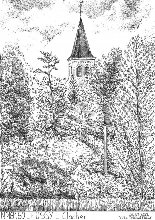 N 18160 - FUSSY - clocher
