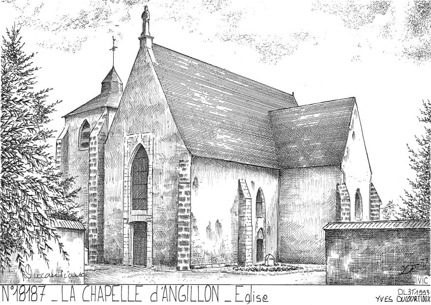 N 18187 - LA CHAPELLE D ANGILLON - �glise