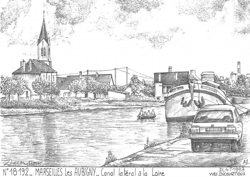 N 18192 - MARSEILLES LES AUBIGNY - canal lat�ral � la loire