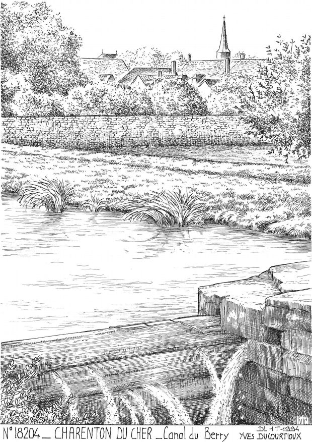 N 18204 - CHARENTON DU CHER - canal de berry