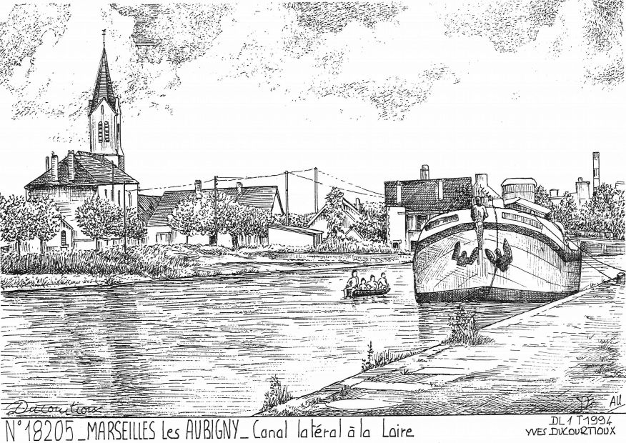 N 18205 - MARSEILLES LES AUBIGNY - canal lat�ral � la loire