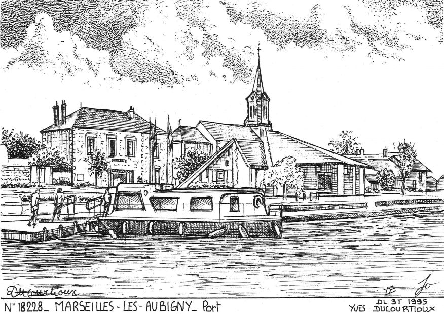 N 18228 - MARSEILLES LES AUBIGNY - port