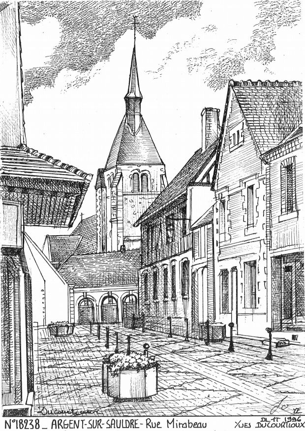 N 18238 - ARGENT SUR SAULDRE - rue mirabeau