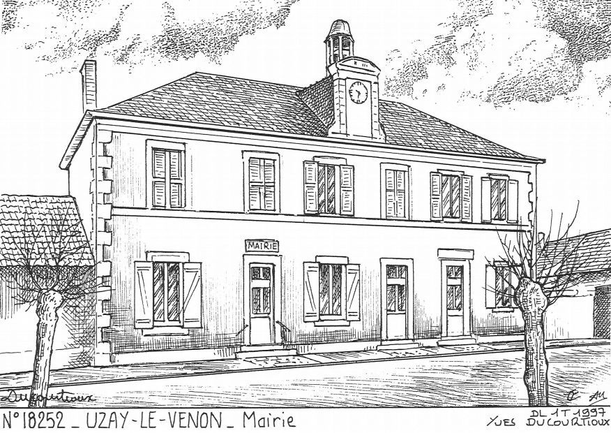 N 18252 - UZAY LE VENON - mairie