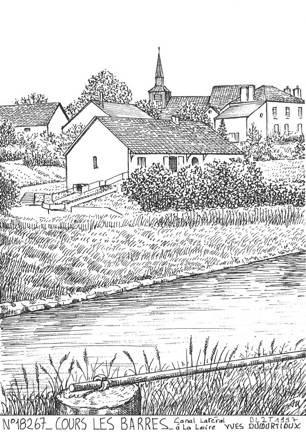 N 18267 - COURS LES BARRES - canal lat�ral � la loire