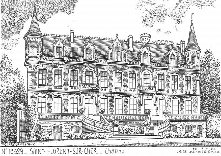 N 18329 - ST FLORENT SUR CHER - ch�teau