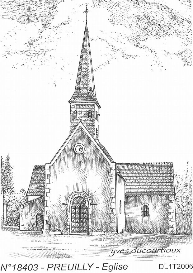 N 18403 - PREUILLY - �glise