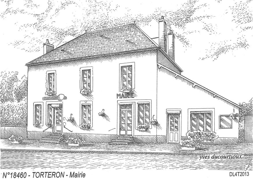 N 18460 - TORTERON - mairie