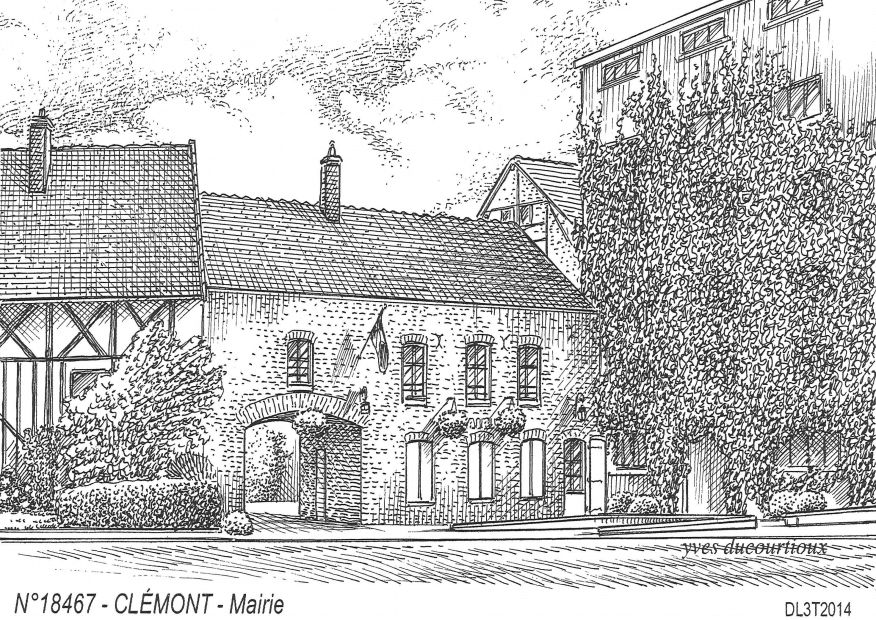 N 18467 - CLEMONT - mairie