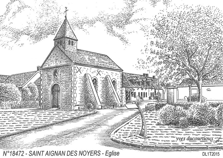 N 18472 - ST AIGNAN DES NOYERS - �glise