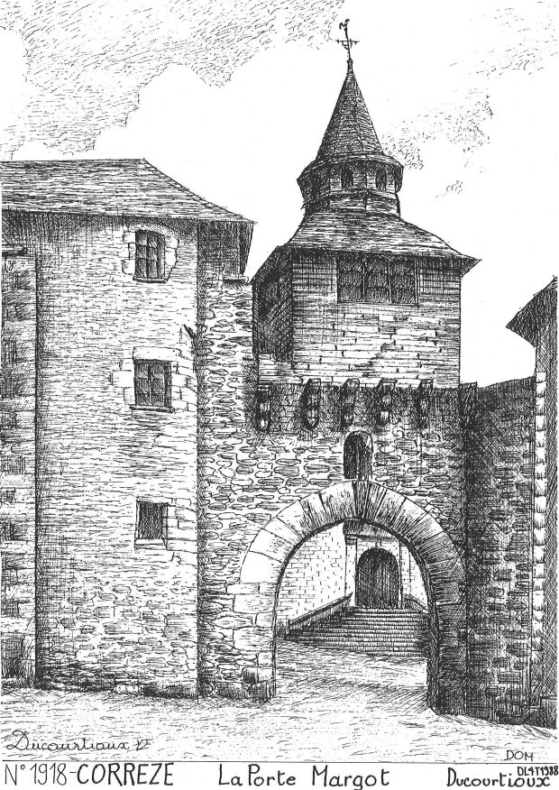 N 19018 - CORREZE - porte margot