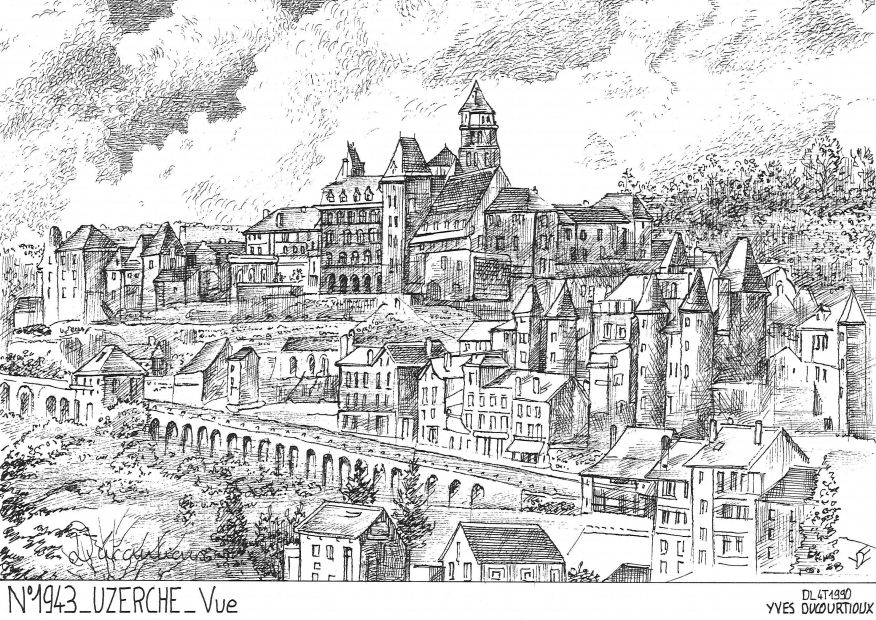 N 19043 - UZERCHE - vue
