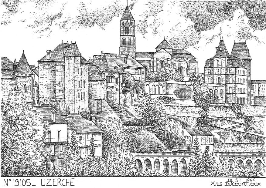 N 19105 - UZERCHE - vue