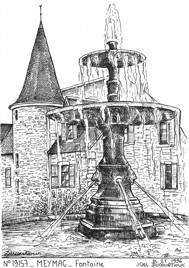 N 19157 - MEYMAC - fontaine