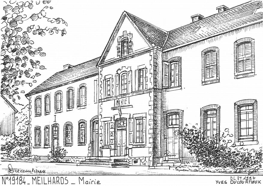 N 19184 - MEILHARDS - mairie