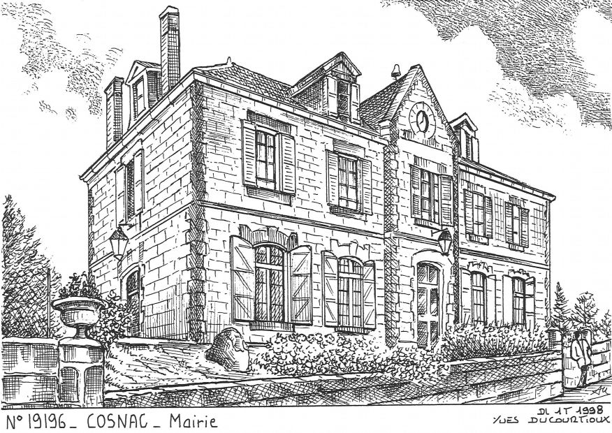N 19196 - COSNAC - mairie