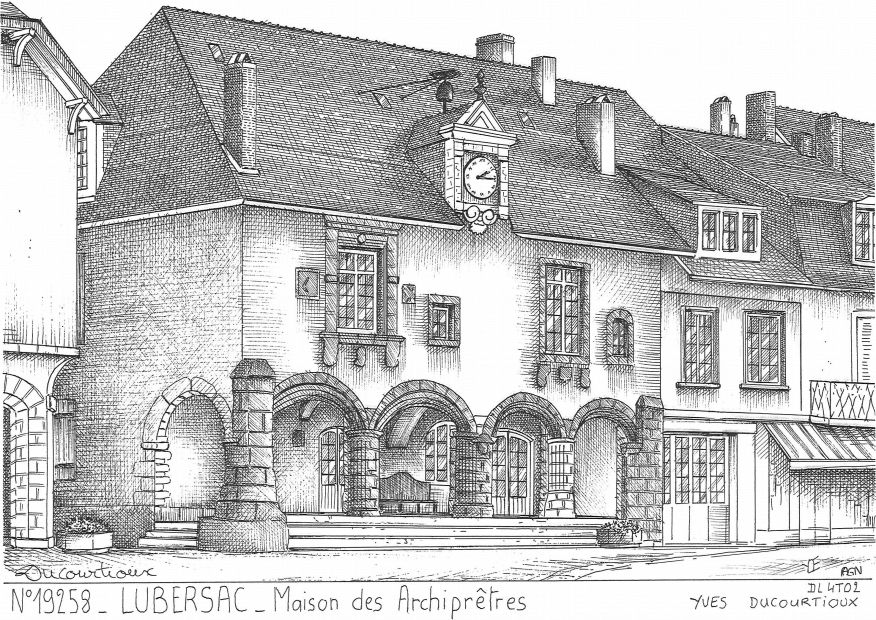 N 19258 - LUBERSAC - maison des archipr�tres