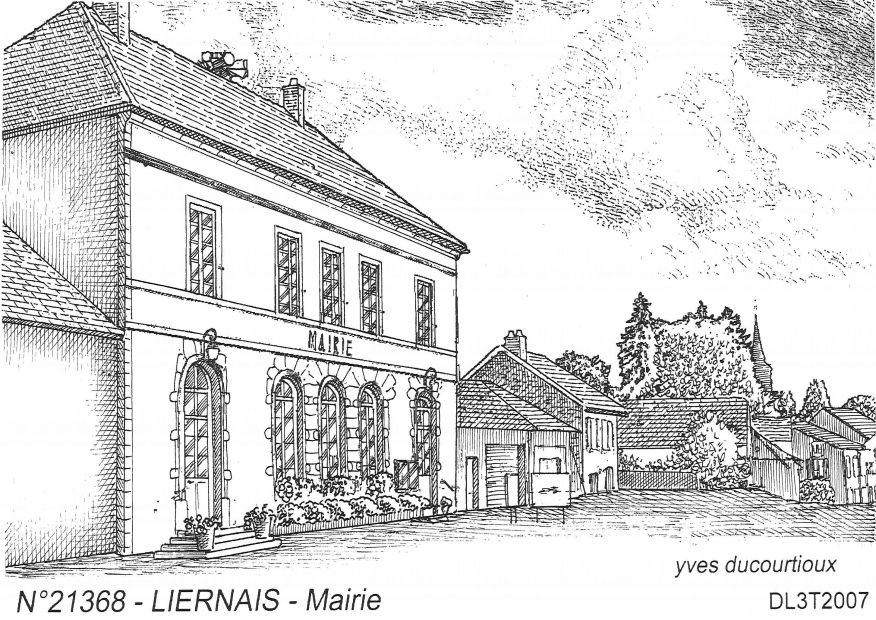 N 21368 - LIERNAIS - mairie
