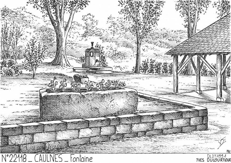 N 22118 - CAULNES - fontaine