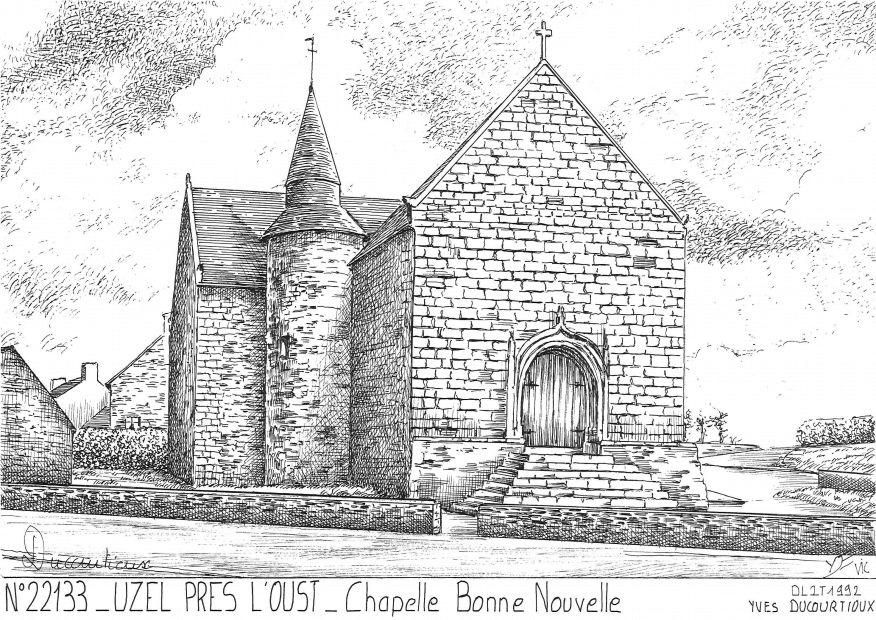 N 22133 - UZEL PRES L OUST - chapelle bonne nouvelle