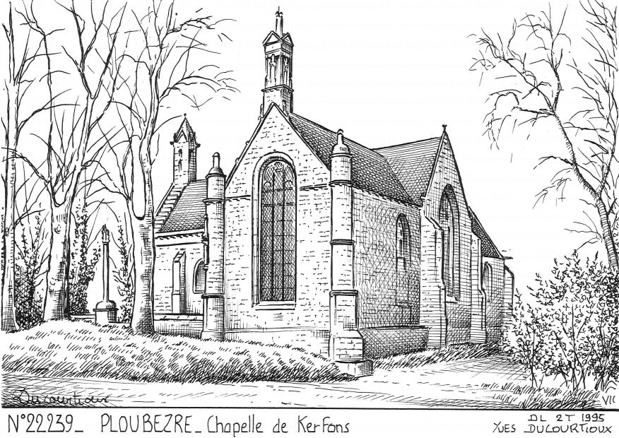 N 22239 - PLOUBEZRE - chapelle de kerfons