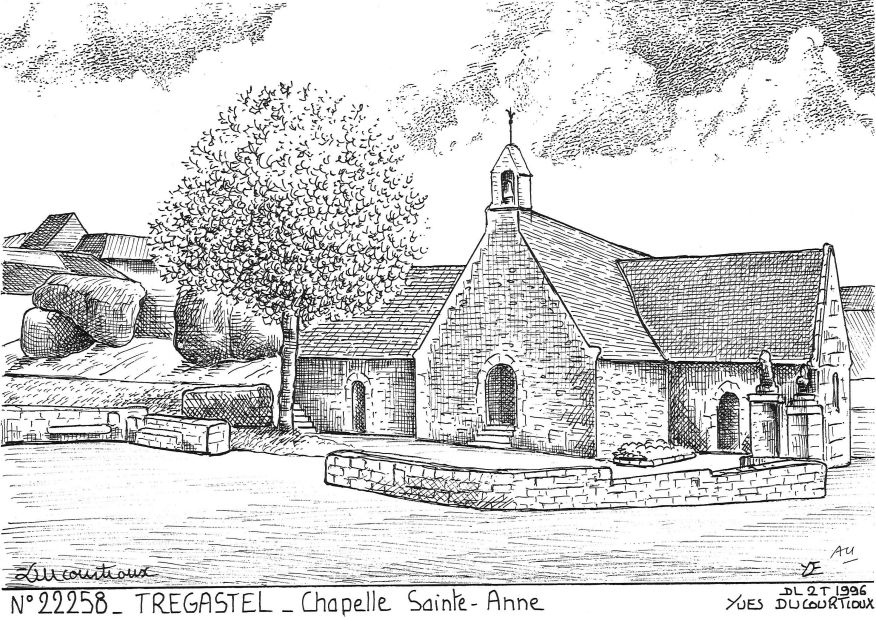 N 22258 - TREGASTEL - chapelle ste anne