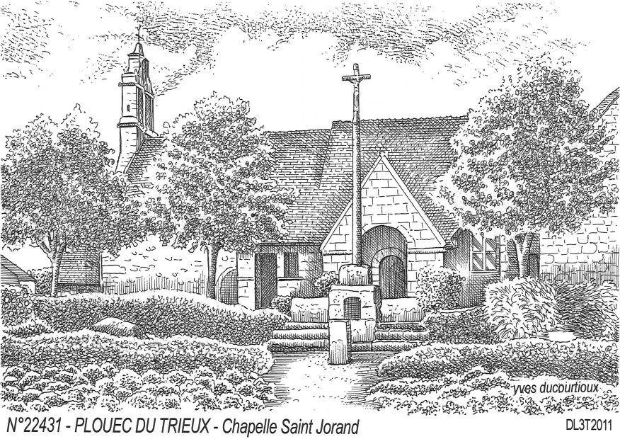 N 22431 - PLOUEC DU TRIEUX - chapelle st jorand