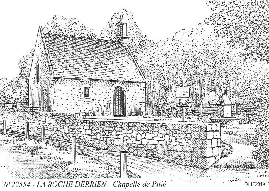 N 22554 - LA ROCHE DERRIEN - chapelle de piti�