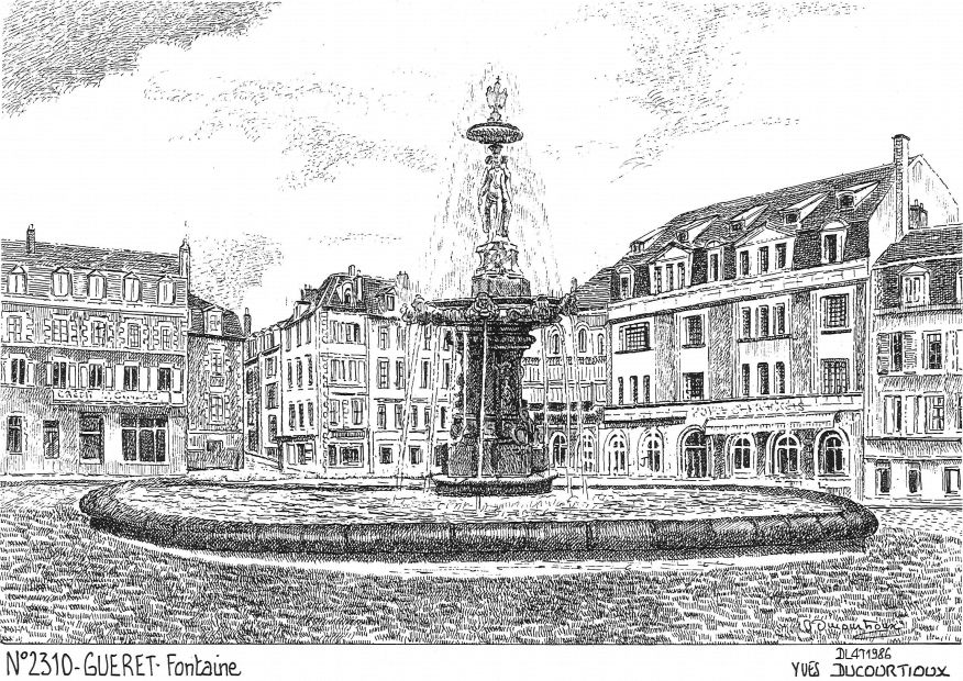N 23010 - GUERET - fontaine