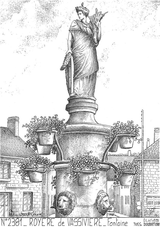N 23081 - ROYERE DE VASSIVIERE - fontaine