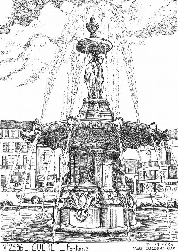 N 23096 - GUERET - fontaine