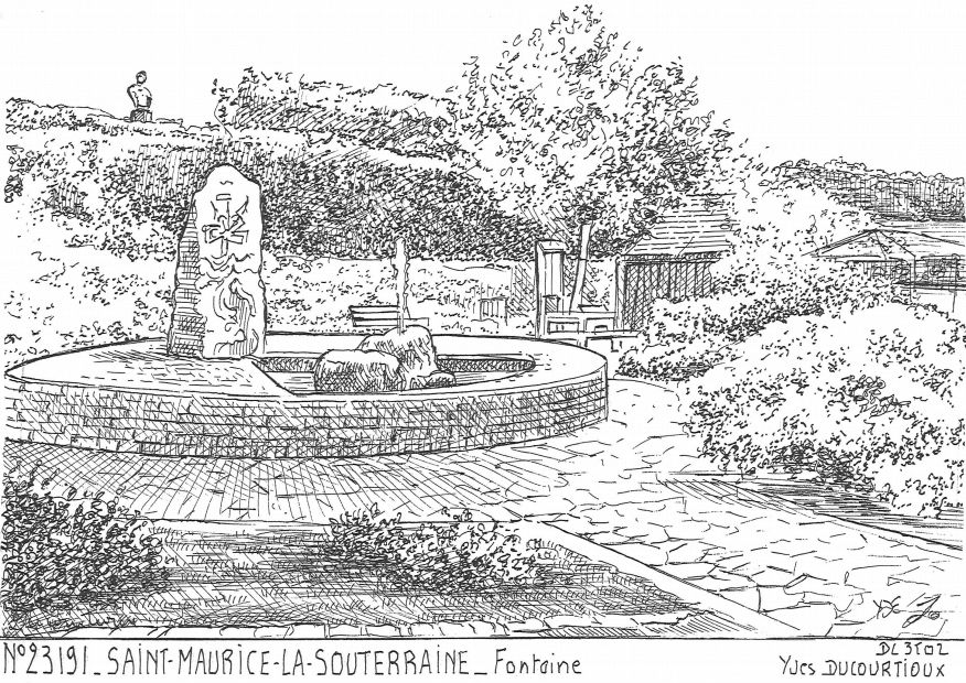 N 23191 - ST MAURICE LA SOUTERRAINE - fontaine