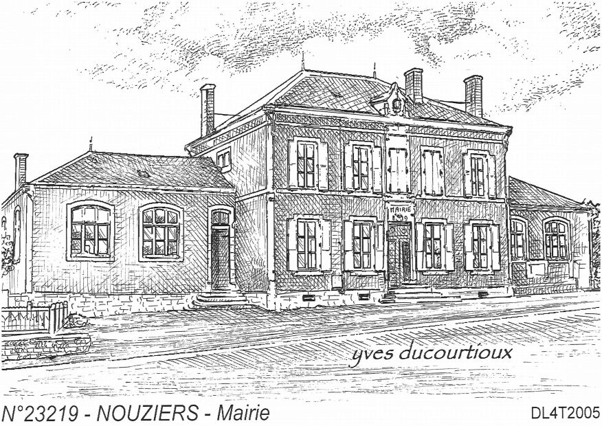 N 23219 - NOUZIERS - mairie