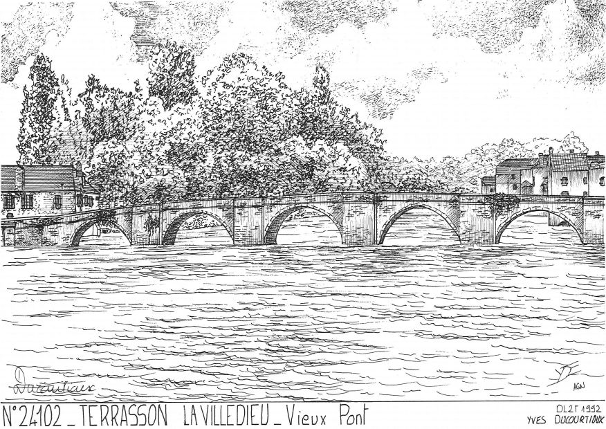 N 24102 - TERRASSON LAVILLEDIEU - vieux pont