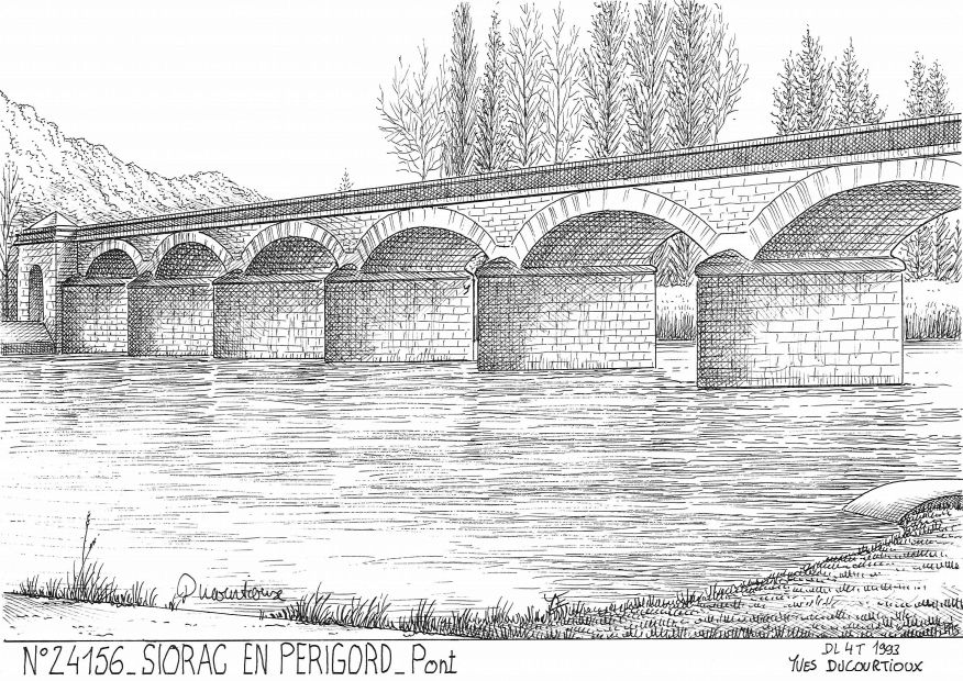N 24156 - SIORAC EN PERIGORD - pont