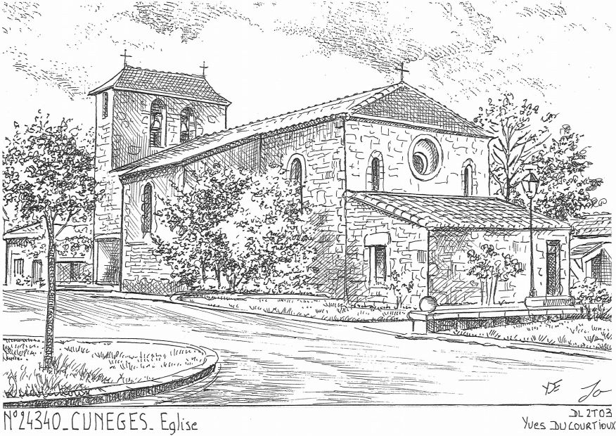 N 24340 - CUNEGES - �glise