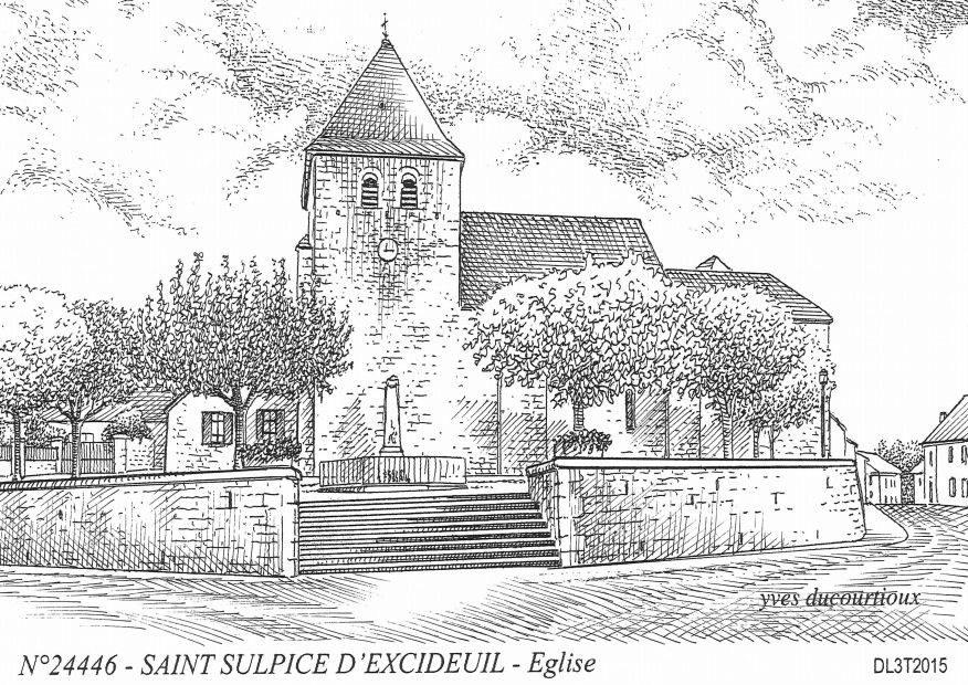 N 24446 - ST SULPICE D EXCIDEUIL - �glise