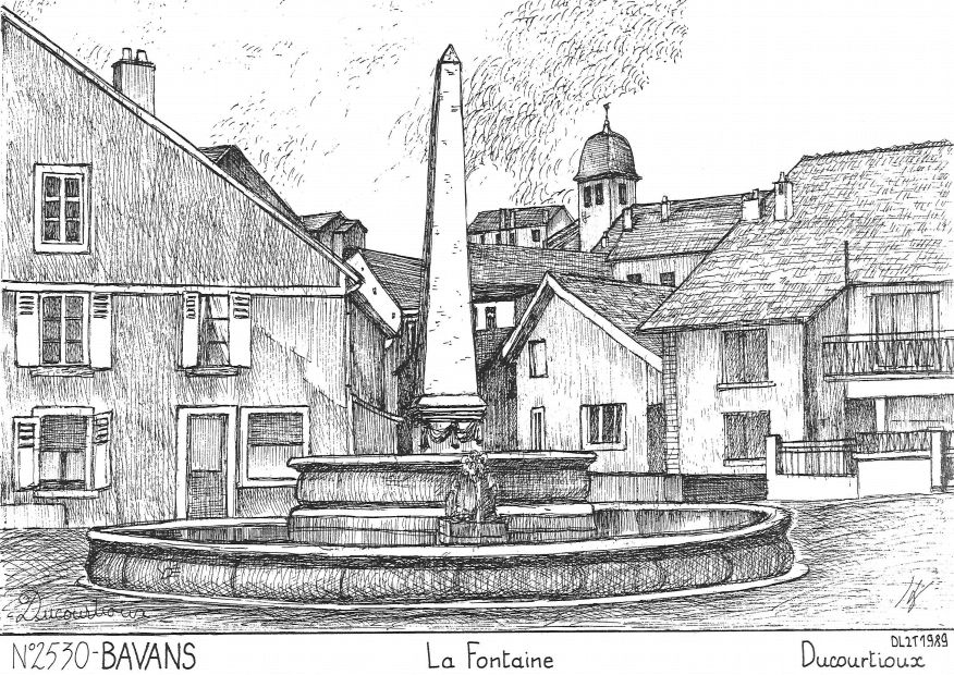 N 25030 - BAVANS - la fontaine