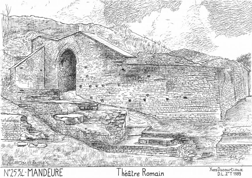 N 25034 - MANDEURE - th��tre romain
