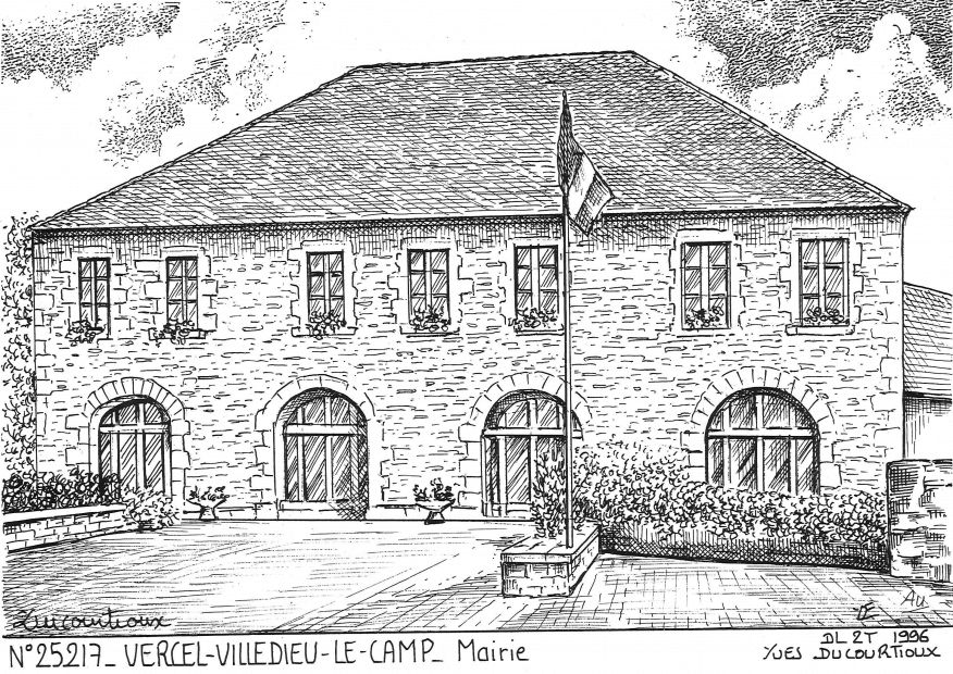 N 25217 - VERCEL VILLEDIEU LE CAMP - mairie