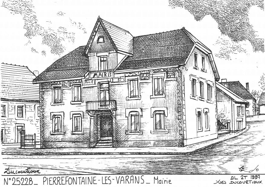 N 25228 - PIERREFONTAINE LES VARANS - mairie